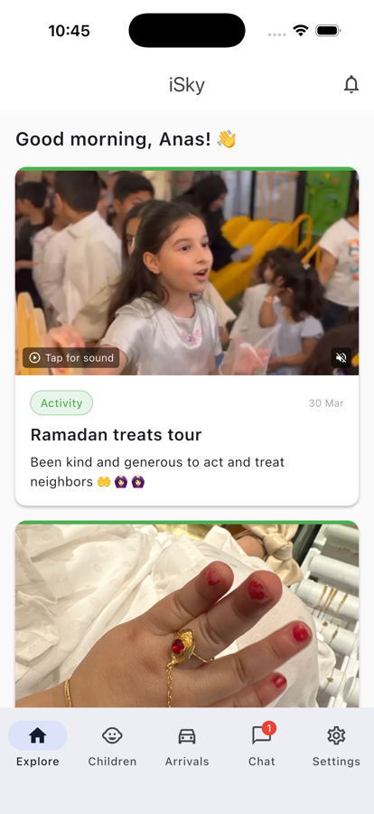 iSky parent feed